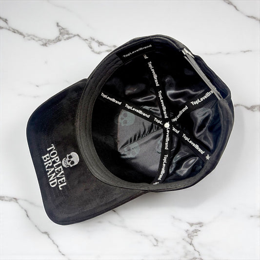 Muerto O Vivo Suede Skull Snapback